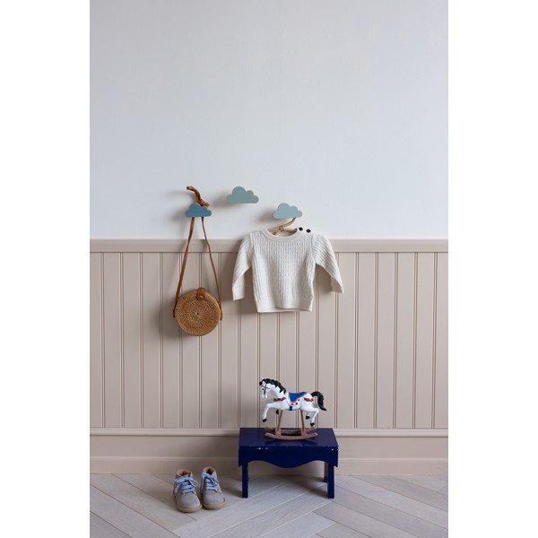 Svijetlo plave zidne kuke u setu 3 kom od masivne bukve Cloud – Cam Cam Copenhagen-image-1