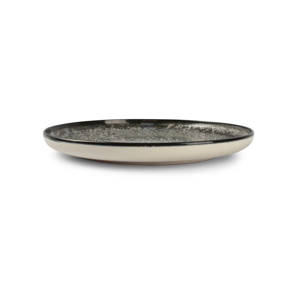 Crni/krem tanjur od kamenine ø 27 cm Gravel – ONA-image-2