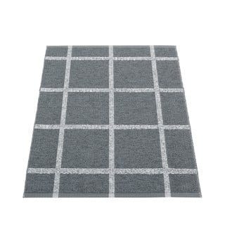 Antracitno sivi unutarnji i vanjski tepih 70x100 cm Ada Granit – Pappelina