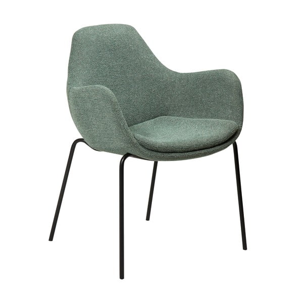 Svijetlo zelena fotelja od bouclé tkanine Zimmer – DAN-FORM Denmark