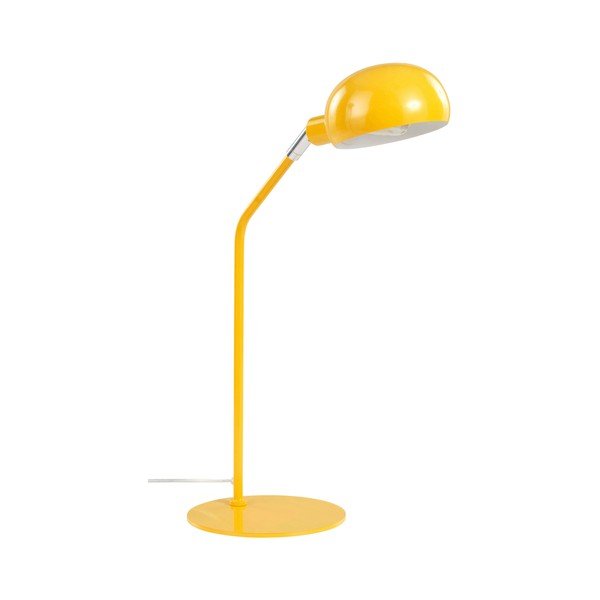 Žuta  željezna stolna lampa sa savitljivom konstrukcijom (visina 59 cm) Lincon – Jotex