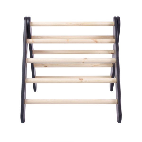 Crni pikler montessori trokut od masivnog bora 46x87x60 cm Montessori – Meowbaby-image-4