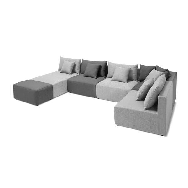 Modularna sofa u nijansama sive Bobochic Paris Metis-image-4