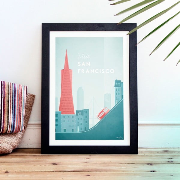 Poster Travelposter San Francisco, 50 x 70 cm-image-1