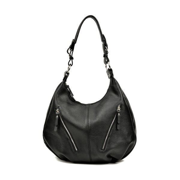 Crna kožna torbica Luisa Vannini Adriana
