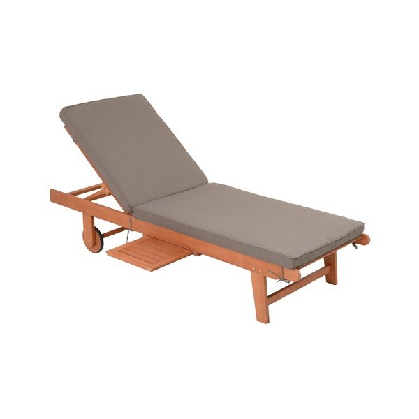 Siva/u prirodnoj boji vrtna ležaljka od masivnog drveta San Diego – Garden Pleasure-image-2