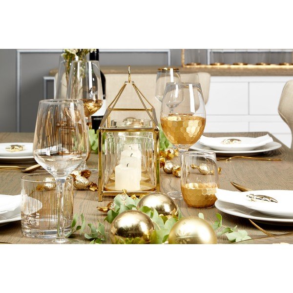 Set od 4 čaša s detaljima zlatni Premier Housewares Astrid, 240 ml-image-1