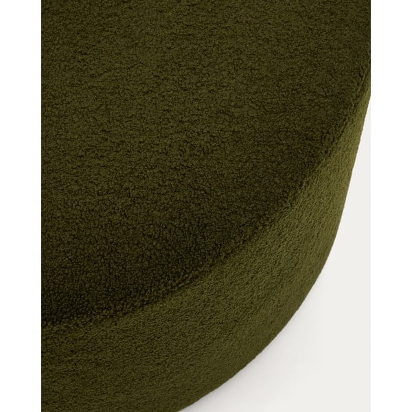 Zeleni tabure od bouclé tkanine Kaeli – Kave Home-image-1