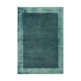 Petrolej zeleni ručno rađen tepih od mješavine vune 120x170 cm Ascot – Asiatic Carpets