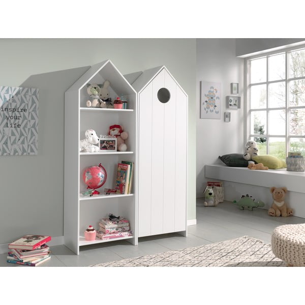 Bijela otvorena dječja garderoba 115x171,5 cm CASAMI – Vipack-image-1