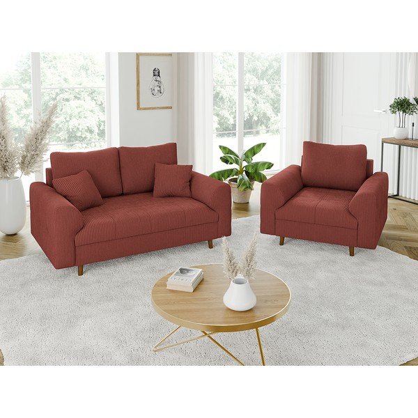 Ciglasta sofa od samta 150 cm Ariella – Ropez-image-4