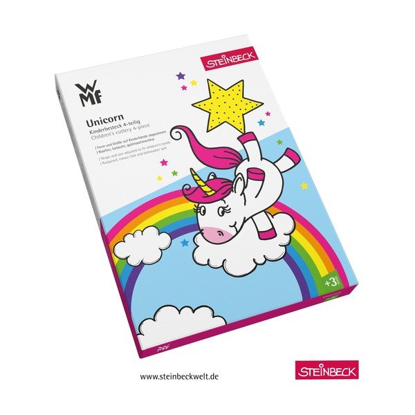 Set od 4 komada dječjeg pribora za jelo od nehrđajućeg čelika WMF Unicorn-image-2