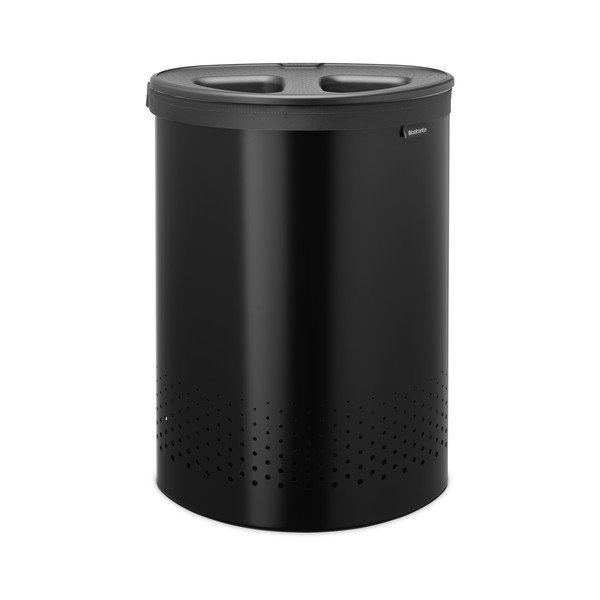 Mat crna metalna košara za rublje 55 l Selector – Brabantia