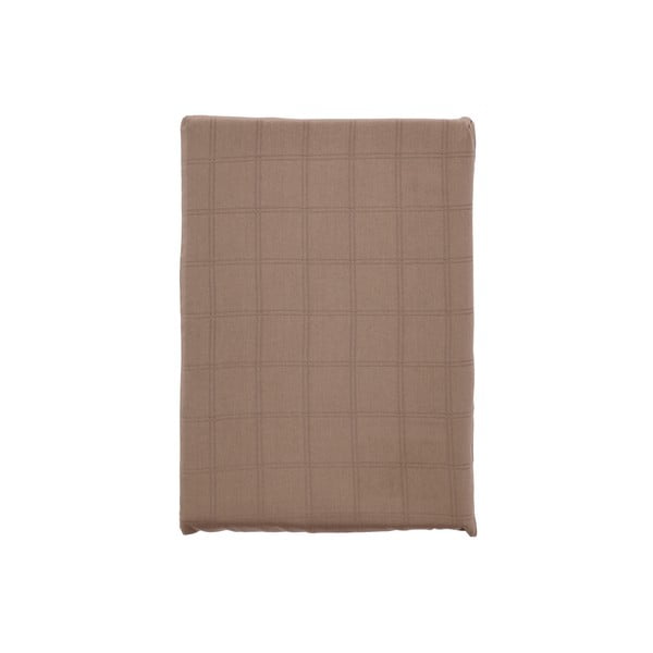 Smeđa posteljina za krevet za jednu osobu od damasta 140x200 cm Clear – Södahl-image-2