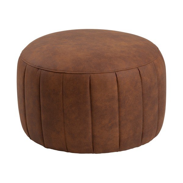 Konjak-smeđi podnožnik imitacija kože Actona Doria, 60 cm