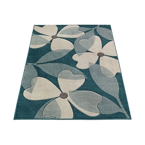 Tepih Intarsio Floral Blue, 160x230 cm-image-2