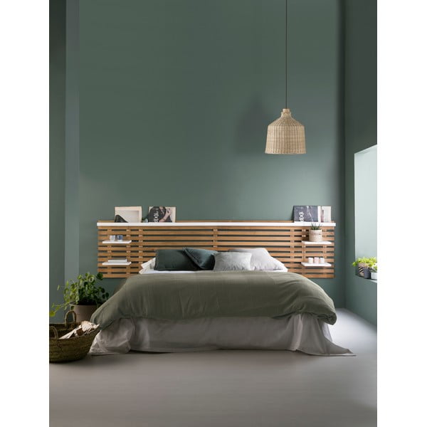 Bijelo/u prirodnoj boji uzglavlje od masivnog bora 240x62 cm Nidra – Marckeric-image-1