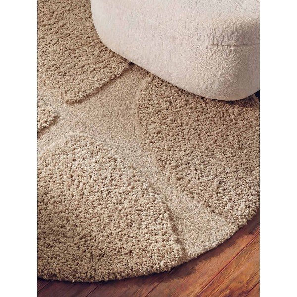 Bež ručno rađen okrugao tepih ø 160 cm Lambeth Jasper – Ted Baker-image-3