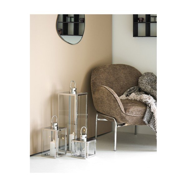 Staklena lanterna 3 kom (visina 60 cm) Pota – House Nordic-image-1