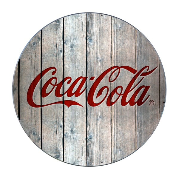 Staklena prostirka ispod Wenko Coca-Cola Wood lonca, ø 20 cm