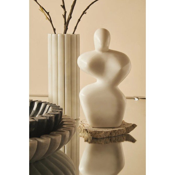 Bijela mramorna vaza (visina 20 cm) Savio – Premier Housewares-image-2