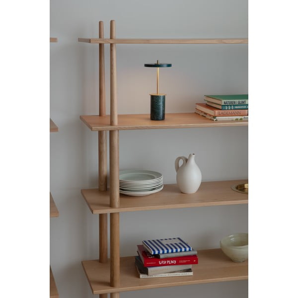 Zelena mramorna LED stolna lampa s mogućnosti zatamnjivanja s metalnim sjenilom (visina 25,5 cm) Asteria Move Mini – UMAGE-image-1