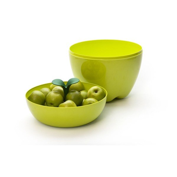 Posuda s poklopcem QUALY Mini Happle Container, zelena-image-1