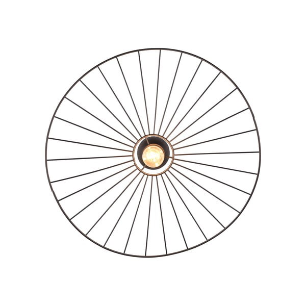 Mat crna stropna svjetiljka ø 60 cm Chapeau – Reality-image-3