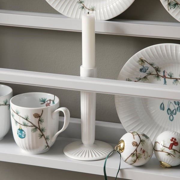 Bijeli svijećnjak od kamenine Kähler Design Hammershoi, visina 12 cm-image-2