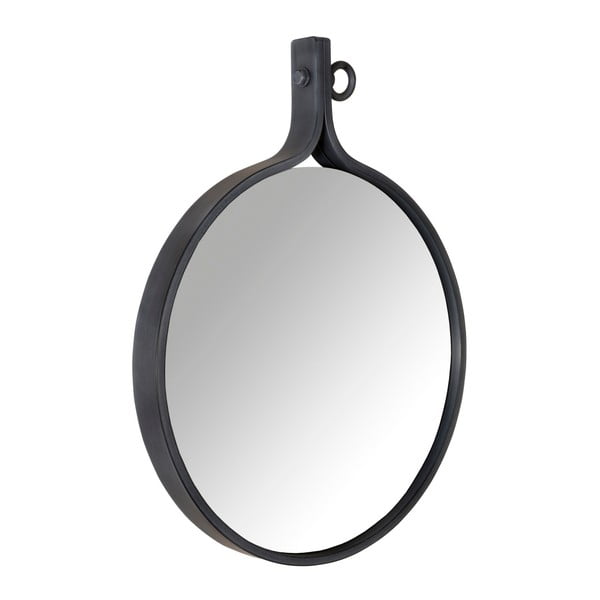 Ogledalo u crnom Dutchbone Attractif okviru širine 60 cm