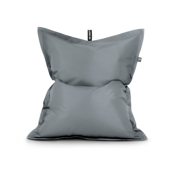 Siva vreća za sjedenje od imitacije kože Pad XXL – So Soft?