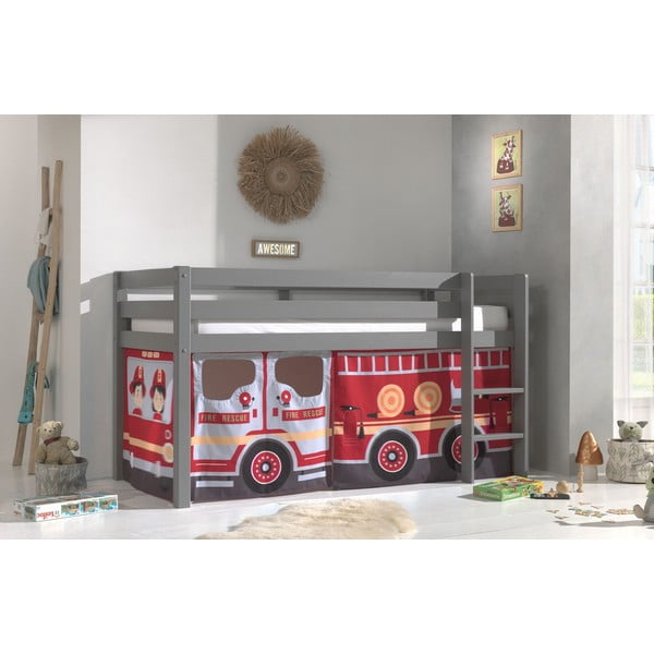 Dječje zavjese u setu za krevet 4 kom 195x75 cm Fire Truck – Vipack-image-1