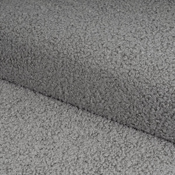 Sivi tabure od bouclé tkanine Folding – Casa Selección-image-1