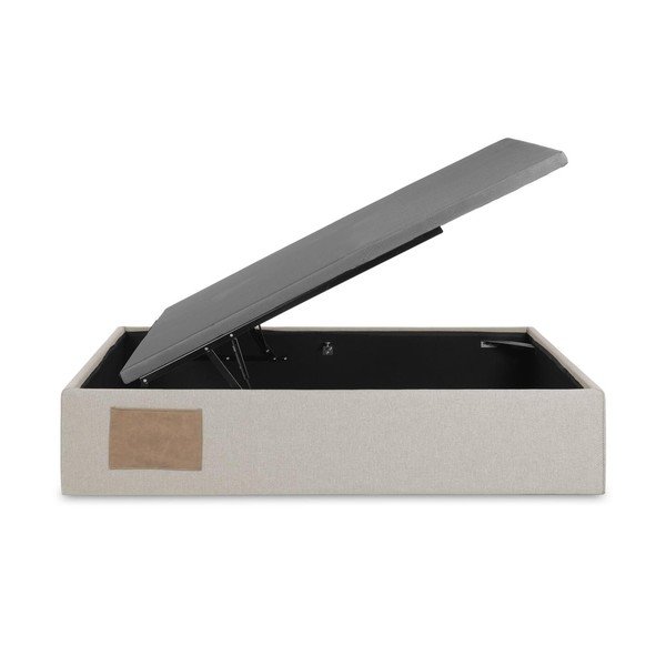 Bež tapecirani krevet s prostorom za odlaganje 90x190 cm Matters – Kave Home-image-2