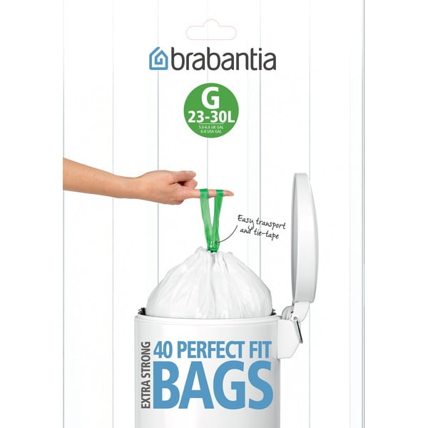 Vreće za smeće 40 kom 30 l PerfectFit G – Brabantia