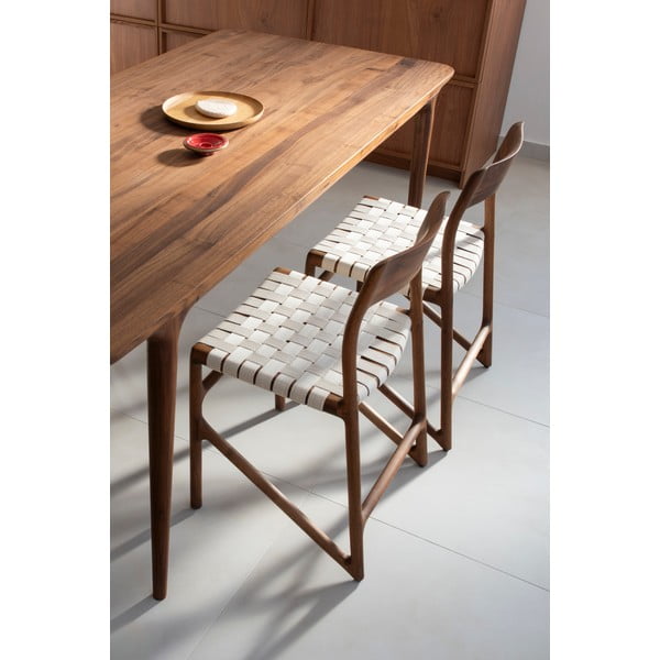 Bijela/smeđa blagovaonska stolica Fawn – Gazzda-image-2