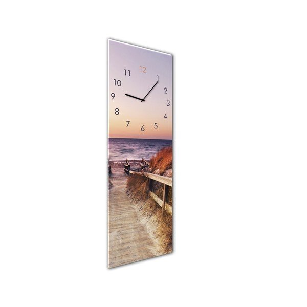 Zidni sat Styler Glassclock Sunset, 20 x 60 cm-image-1