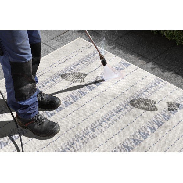 Vanjski plavo-krem tepih NORTHRUGS Bahamas, 160 x 230 cm-image-1