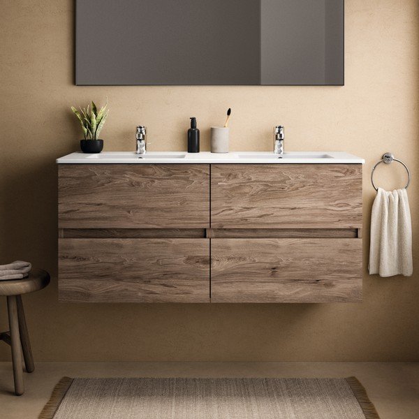 Zidni ormarić za ispod umivaonika u dekoru oraha u prirodnoj boji 120x55 cm Eurovit+ – Ideal Standard-image-1