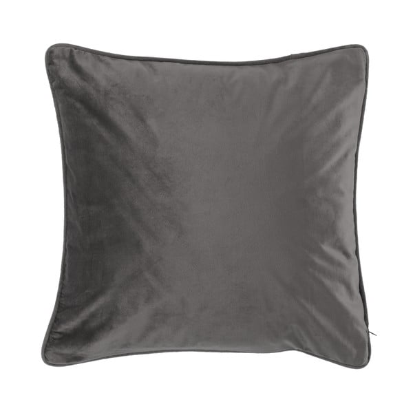 Tamnosivi jastuk Tiseco Home Studio Velvety, 45 x 45 cm