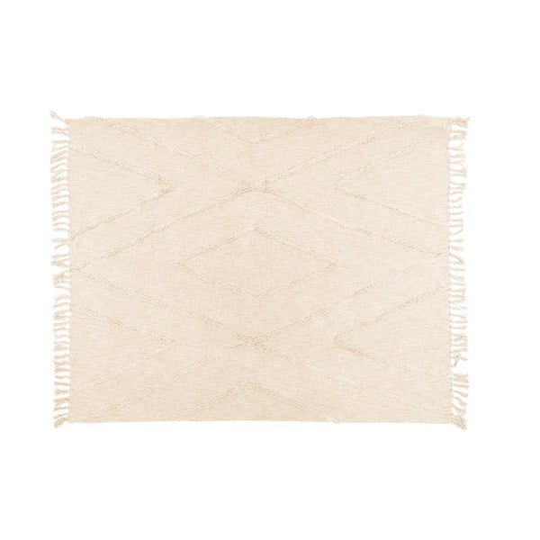 Krem pamučni prekrivač za bračni krevet 250x260 cm Sahara - Tiseco Home Studio-image-2