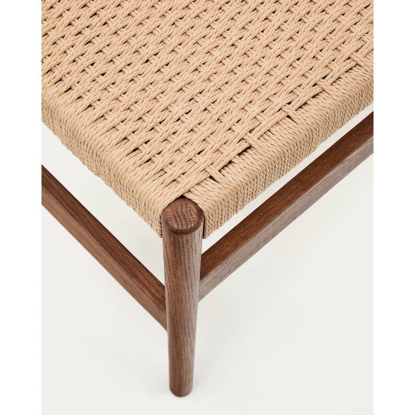 Smeđa/u prirodnoj boji klupa Zaide – Kave Home-image-4