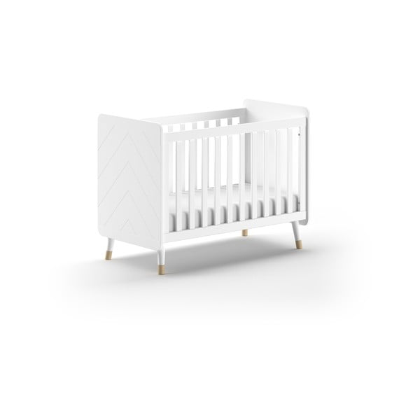 Bijeli dječji krevet od masivnog bora 60x120 cm BILLY – Vipack-image-2