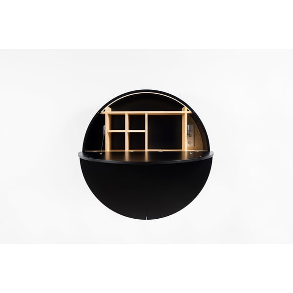 Crni višenamjenski zidni stol EMKO Pill-image-2