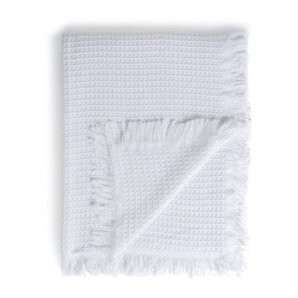 Bijeli prekrivač od recikliranog pamuka 260x280 cm Honeycomb – Ixia