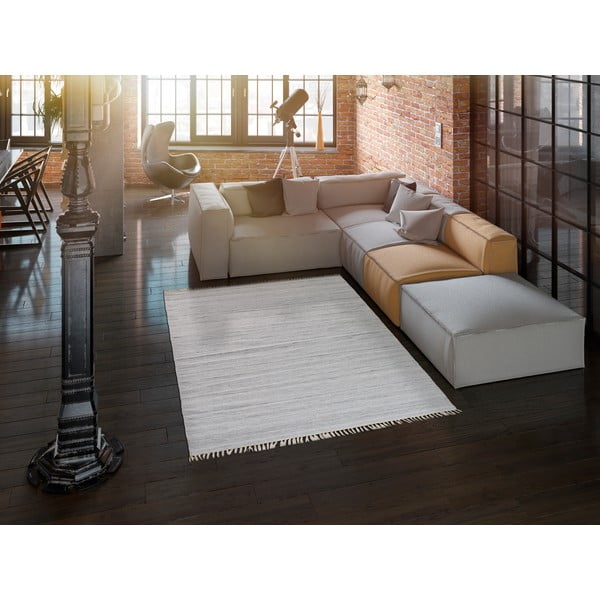 Svjetlosivi vanjski tepih od reciklirane plastike Universal Liso, 140 x 200 cm-image-1