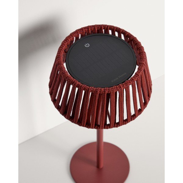 LED stolna/prijenosna vanjska svjetiljka sa solarnim panel (visina 30 cm) Aldet – Kave Home-image-4