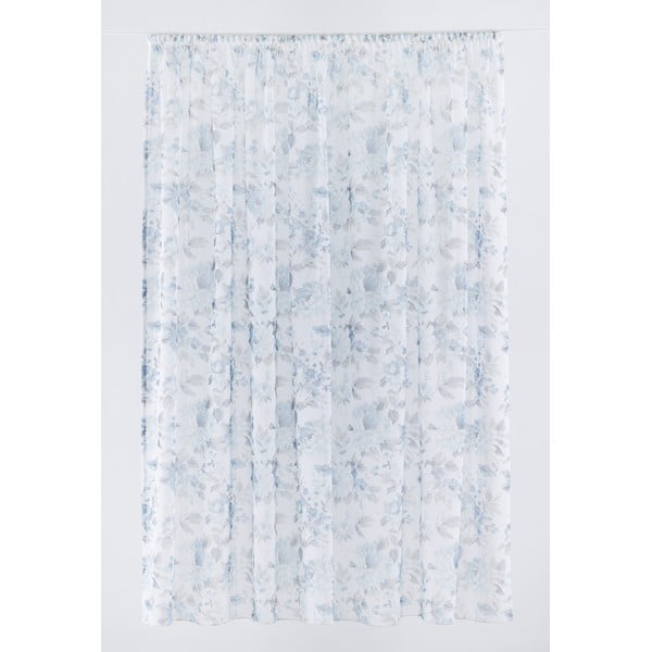 Bijelo-plava prozirna zavjesa 300x260 cm Elsa – Mendola Fabrics-image-1