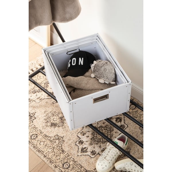 Bijele kartonske kutije za pohranu u setu  3 kom Ture – Bigso Box of Sweden-image-2