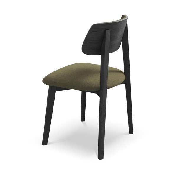 Zelena blagovaonska stolica od masivnog drveta Niu – Makamii-image-3